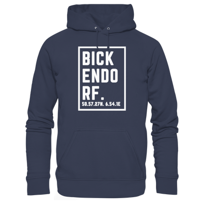 Bickendorf Koordinaten (großer Druck auf der Brust) - Premium Unisex Hoodie