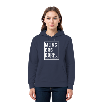 Müngersdorf Koordinaten (großer Druck auf der Brust) - Premium Unisex Hoodie