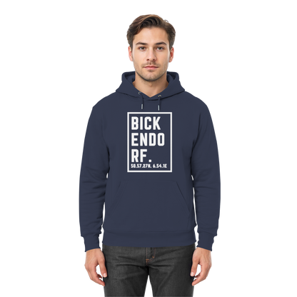 Bickendorf Koordinaten (großer Druck auf der Brust) - Premium Unisex Hoodie