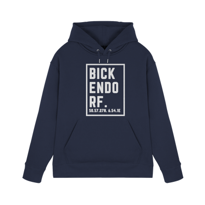 Bickendorf Koordinaten (großer Druck auf der Brust) - Premium Unisex Hoodie