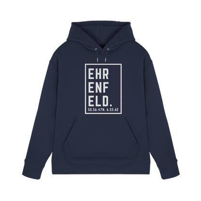Ehrenfeld Koordinaten (großer Druck auf der Brust) - Premium Unisex Hoodie