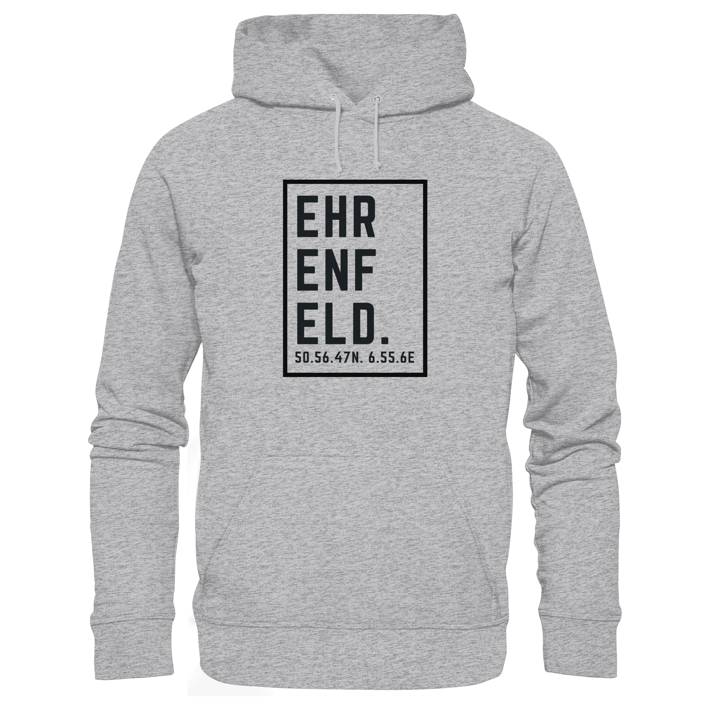 Ehrenfeld Koordinaten (großer Druck auf der Brust) - Premium Unisex Hoodie