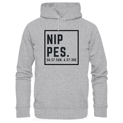 Nippes Koordinaten (großer Druck auf der Brust) - Premium Unisex Hoodie