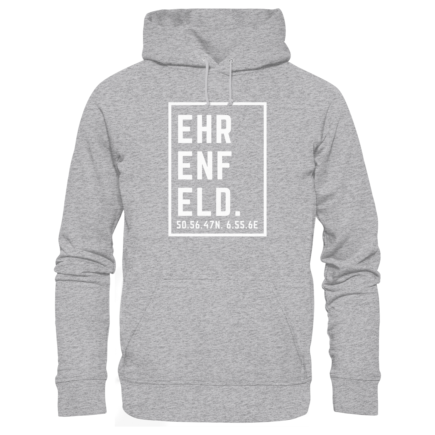 Ehrenfeld Koordinaten (großer Druck auf der Brust) - Premium Unisex Hoodie