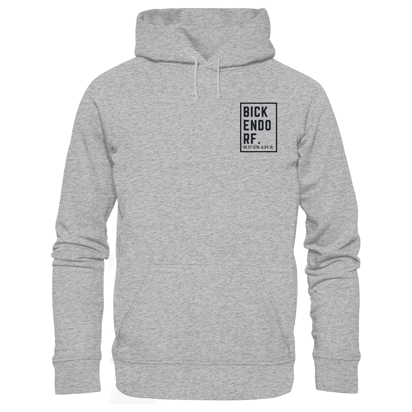 Bickendorf Koordinaten (kleiner Druck auf der Brust) - Premium Unisex Hoodie