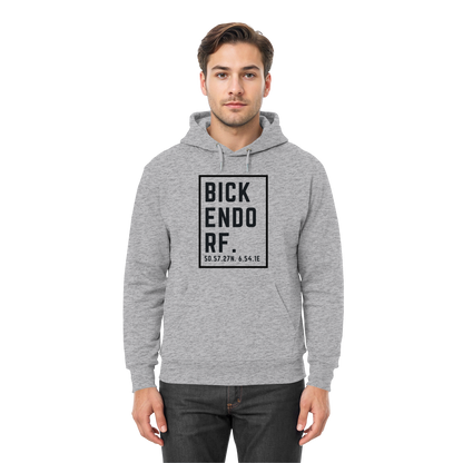 Bickendorf Koordinaten (großer Druck auf der Brust) - Premium Unisex Hoodie