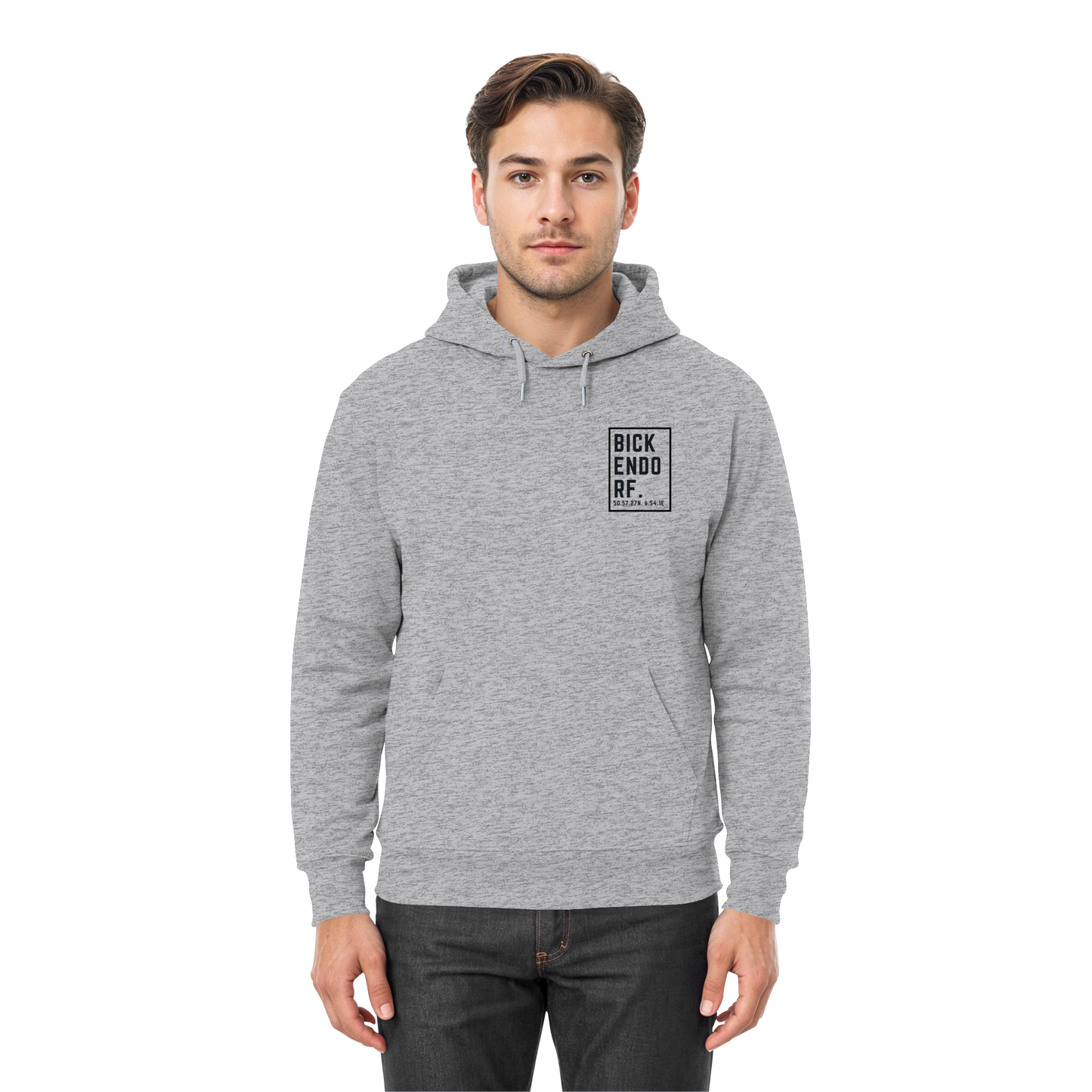 Bickendorf Koordinaten (kleiner Druck auf der Brust) - Premium Unisex Hoodie
