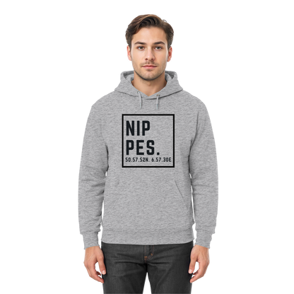 Nippes Koordinaten (großer Druck auf der Brust) - Premium Unisex Hoodie