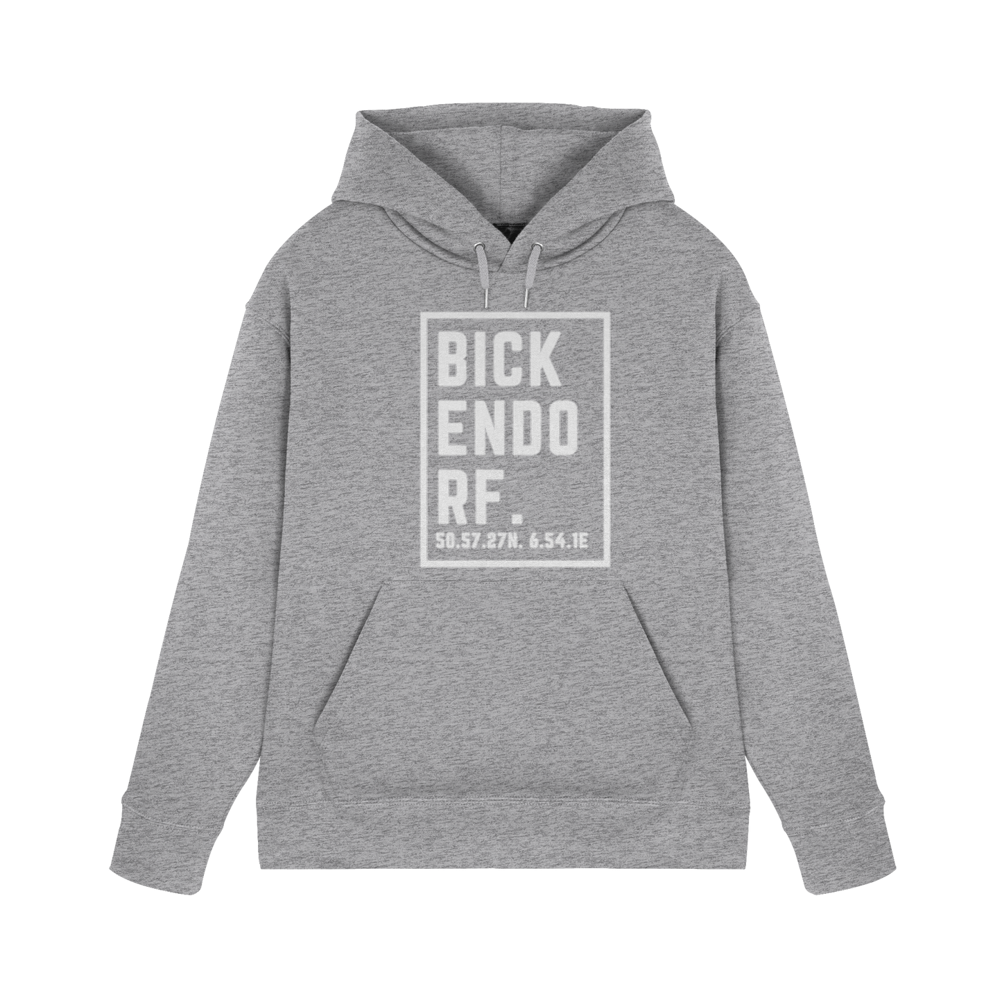 Bickendorf Koordinaten (großer Druck auf der Brust) - Premium Unisex Hoodie