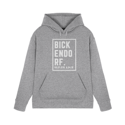 Bickendorf Koordinaten (großer Druck auf der Brust) - Premium Unisex Hoodie