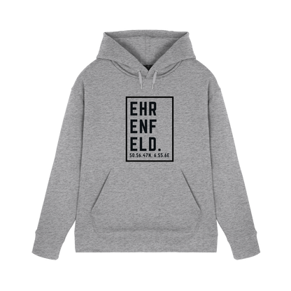 Ehrenfeld Koordinaten (großer Druck auf der Brust) - Premium Unisex Hoodie
