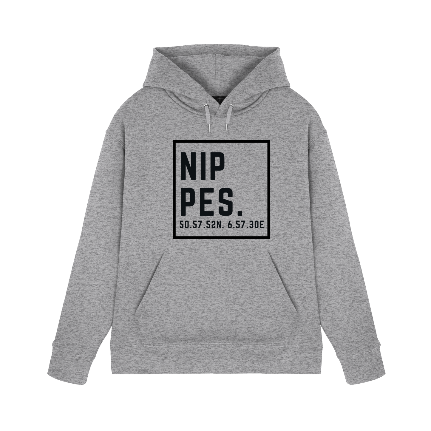 Nippes Koordinaten (großer Druck auf der Brust) - Premium Unisex Hoodie