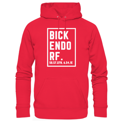 Bickendorf Koordinaten (großer Druck auf der Brust) - Premium Unisex Hoodie
