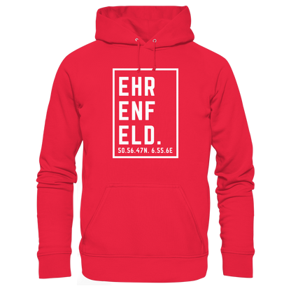 Ehrenfeld Koordinaten (großer Druck auf der Brust) - Premium Unisex Hoodie