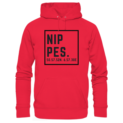Nippes Koordinaten (großer Druck auf der Brust) - Premium Unisex Hoodie