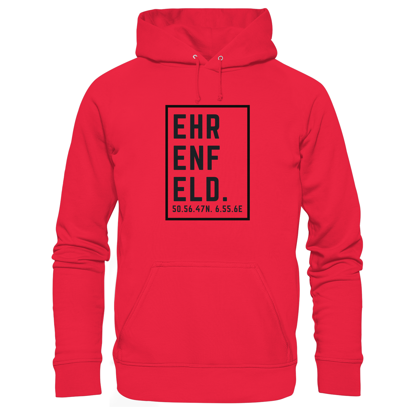 Ehrenfeld Koordinaten (großer Druck auf der Brust) - Premium Unisex Hoodie