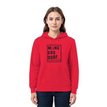 Müngersdorf Koordinaten (großer Druck auf der Brust) - Premium Unisex Hoodie