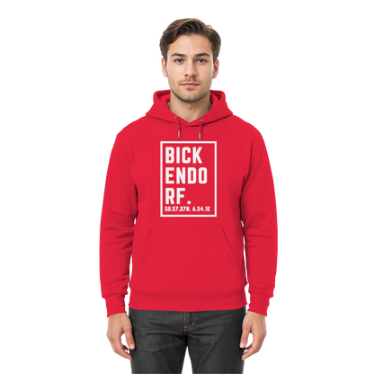 Bickendorf Koordinaten (großer Druck auf der Brust) - Premium Unisex Hoodie