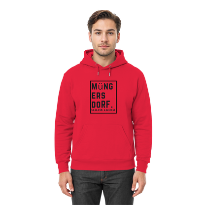Müngersdorf Koordinaten (großer Druck auf der Brust) - Premium Unisex Hoodie