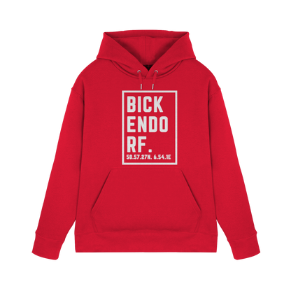Bickendorf Koordinaten (großer Druck auf der Brust) - Premium Unisex Hoodie