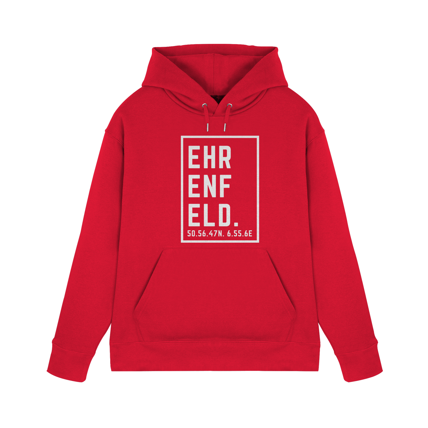 Ehrenfeld Koordinaten (großer Druck auf der Brust) - Premium Unisex Hoodie