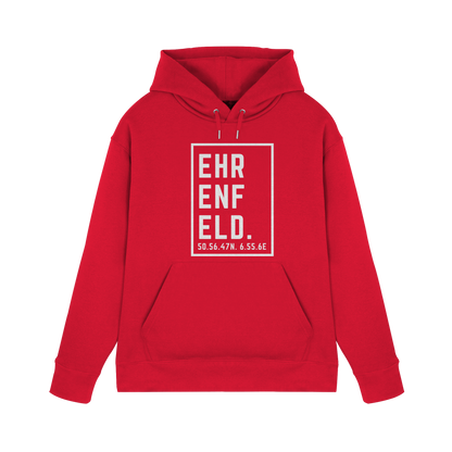 Ehrenfeld Koordinaten (großer Druck auf der Brust) - Premium Unisex Hoodie