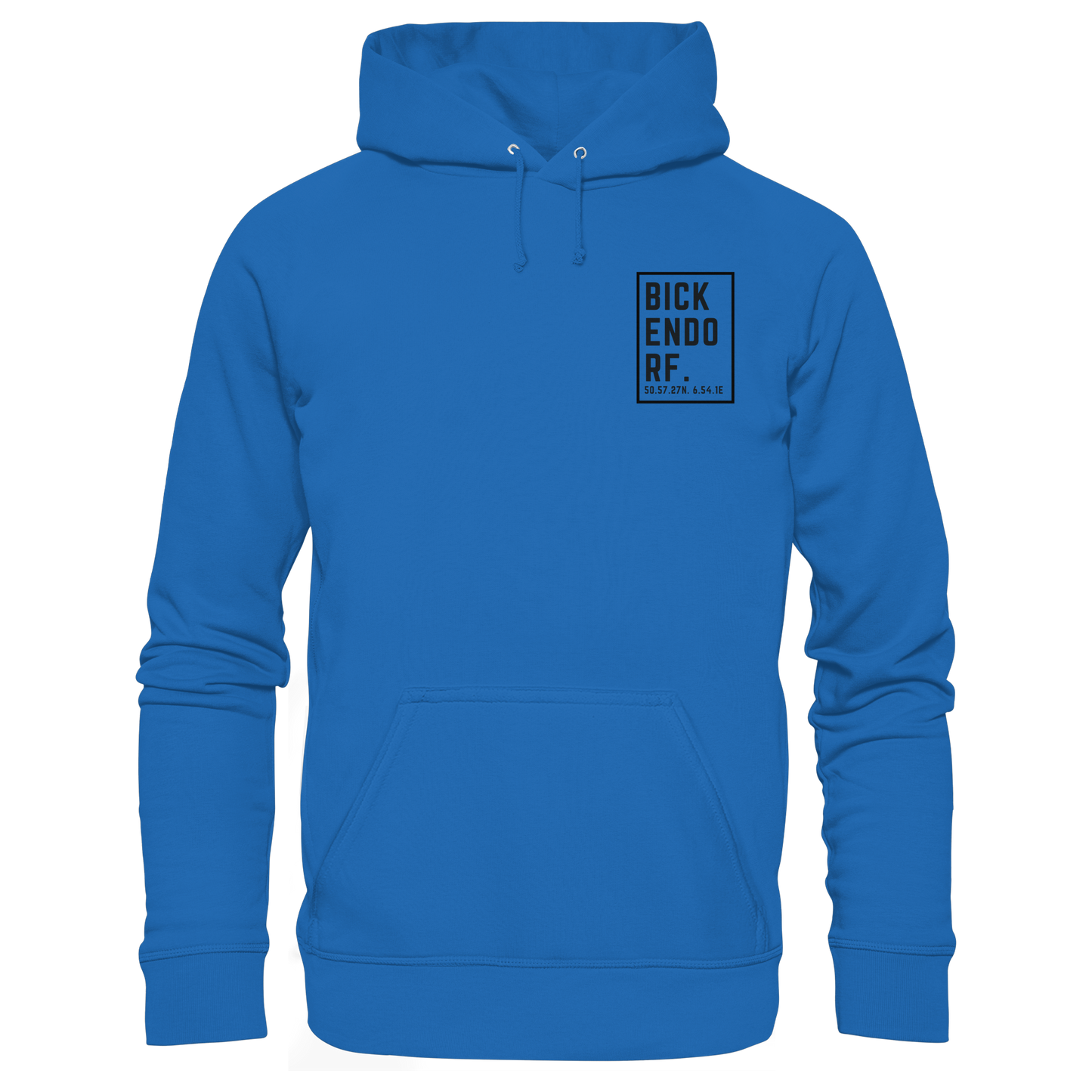 Bickendorf Koordinaten (kleiner Druck auf der Brust) - Premium Unisex Hoodie