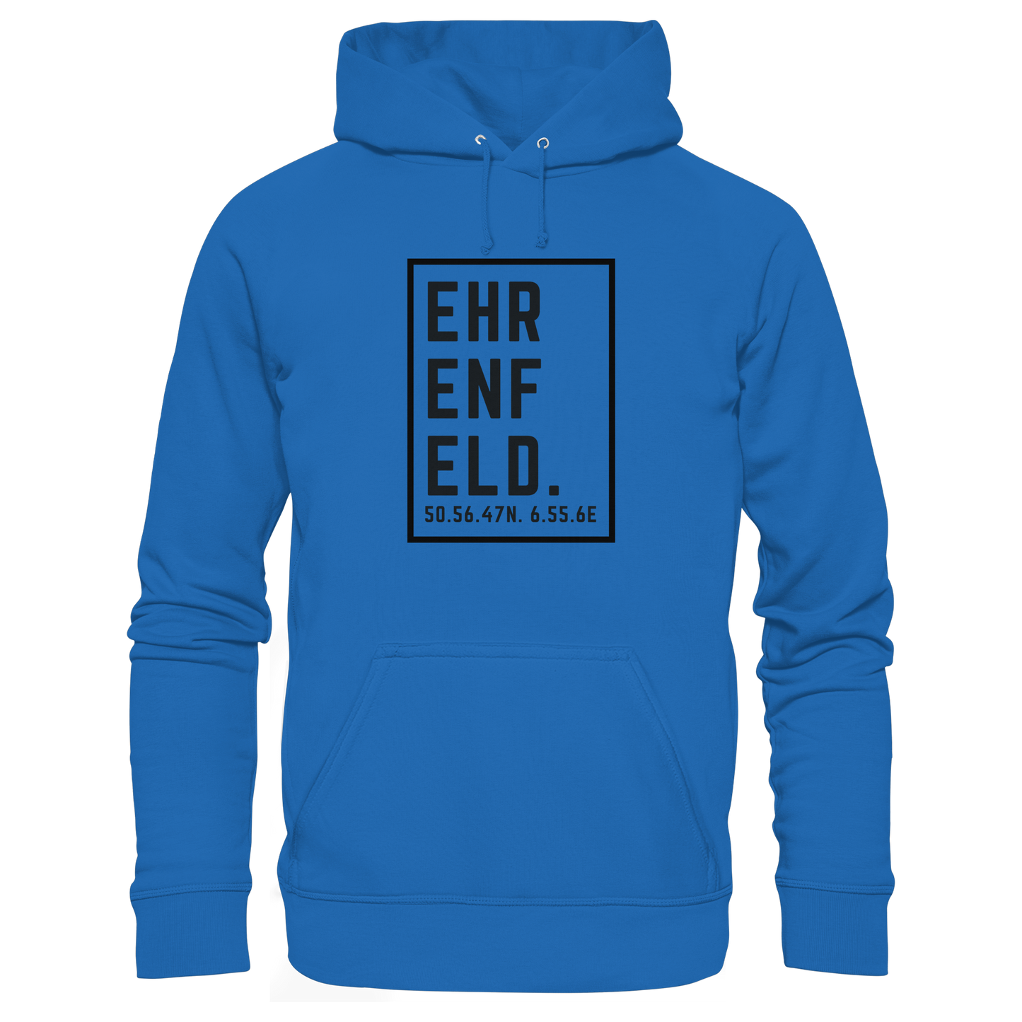 Ehrenfeld Koordinaten (großer Druck auf der Brust) - Premium Unisex Hoodie
