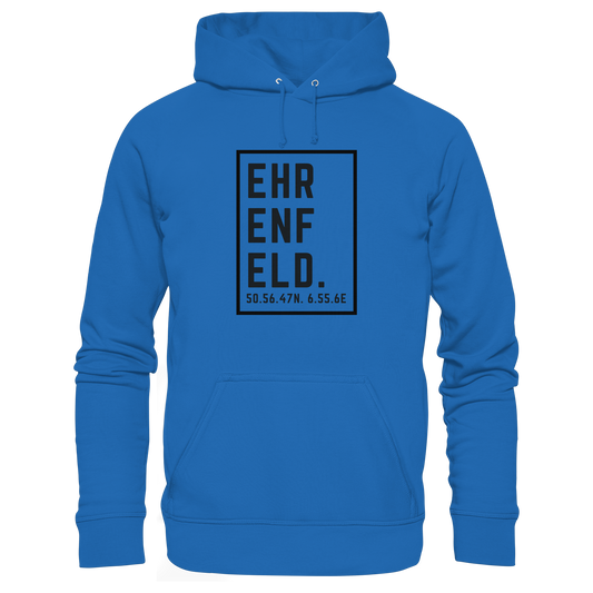 Ehrenfeld Koordinaten (großer Druck auf der Brust) - Premium Unisex Hoodie