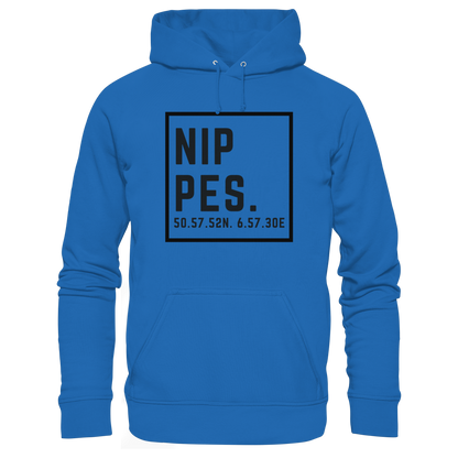 Nippes Koordinaten (großer Druck auf der Brust) - Premium Unisex Hoodie