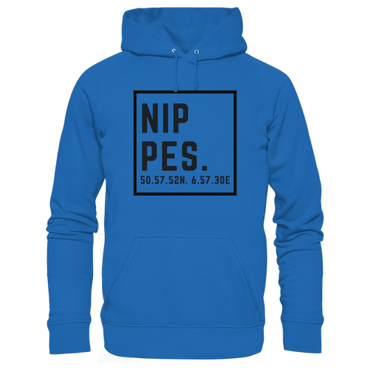 Nippes Koordinaten (großer Druck auf der Brust) - Premium Unisex Hoodie