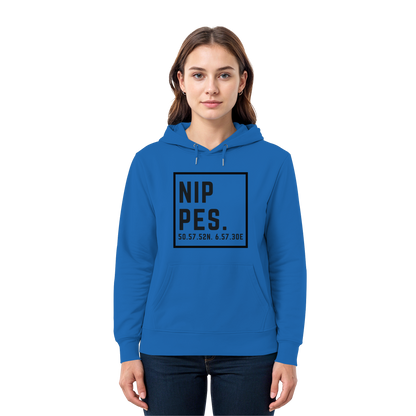 Nippes Koordinaten (großer Druck auf der Brust) - Premium Unisex Hoodie