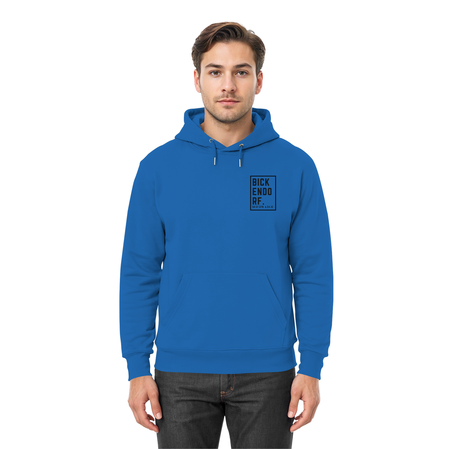 Bickendorf Koordinaten (kleiner Druck auf der Brust) - Premium Unisex Hoodie