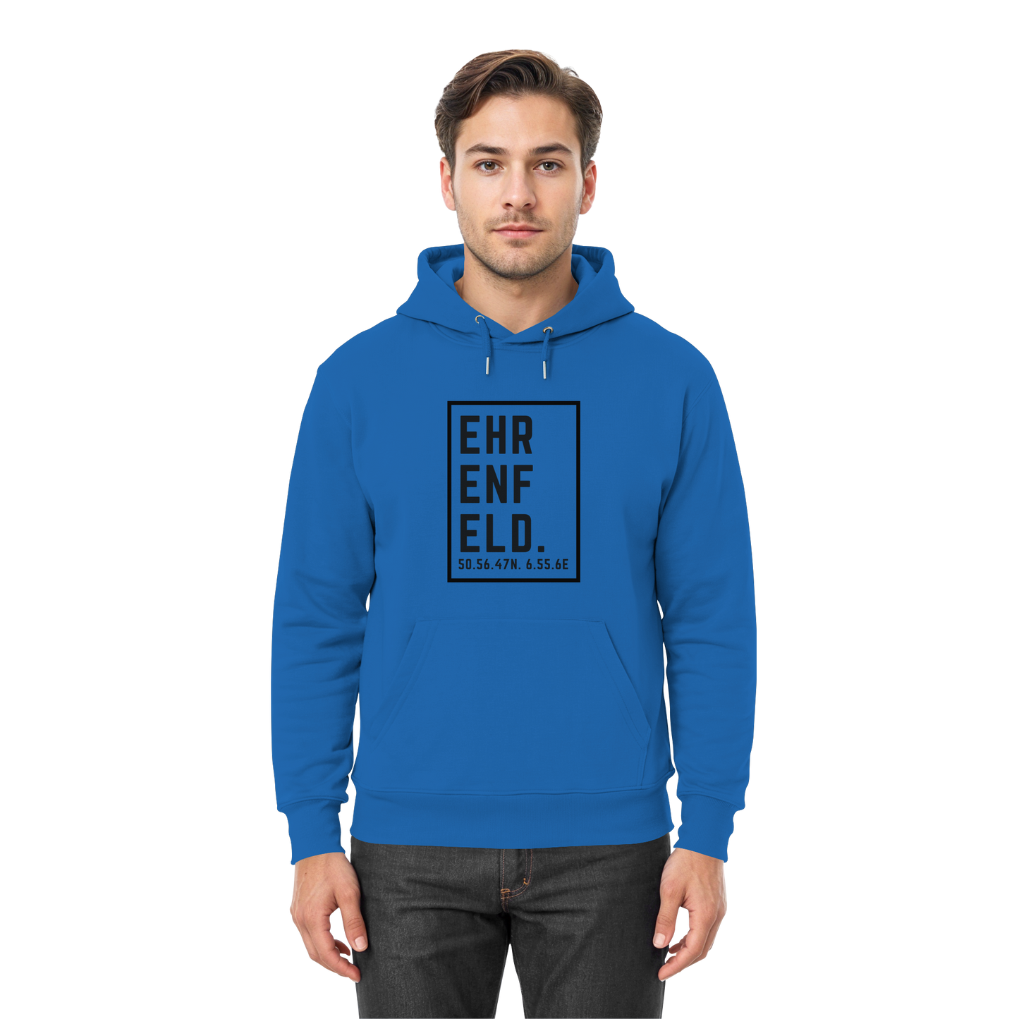 Ehrenfeld Koordinaten (großer Druck auf der Brust) - Premium Unisex Hoodie