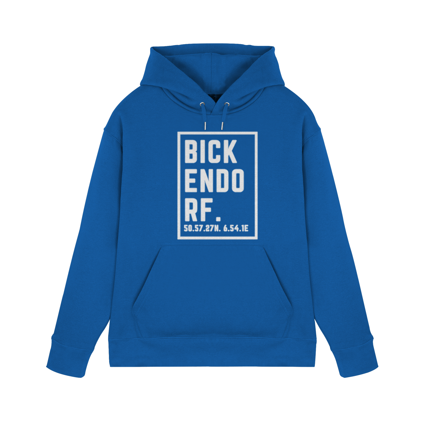 Bickendorf Koordinaten (großer Druck auf der Brust) - Premium Unisex Hoodie