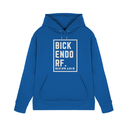 Bickendorf Koordinaten (großer Druck auf der Brust) - Premium Unisex Hoodie