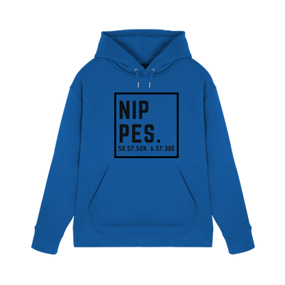 Nippes Koordinaten (großer Druck auf der Brust) - Premium Unisex Hoodie