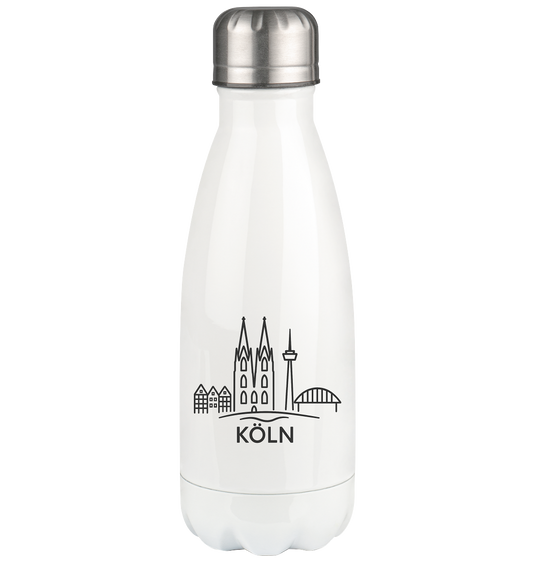 Köln Skyline (Druck) - Thermoflasche 350ml