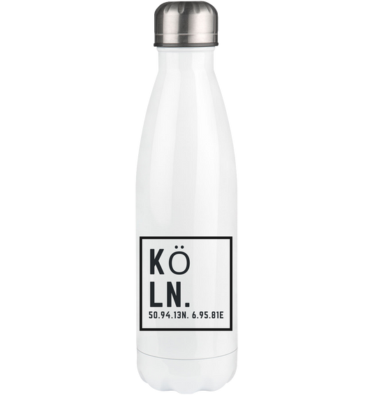 Köln Koordinaten (Druck) - Accessoires - Thermoflasche 500ml