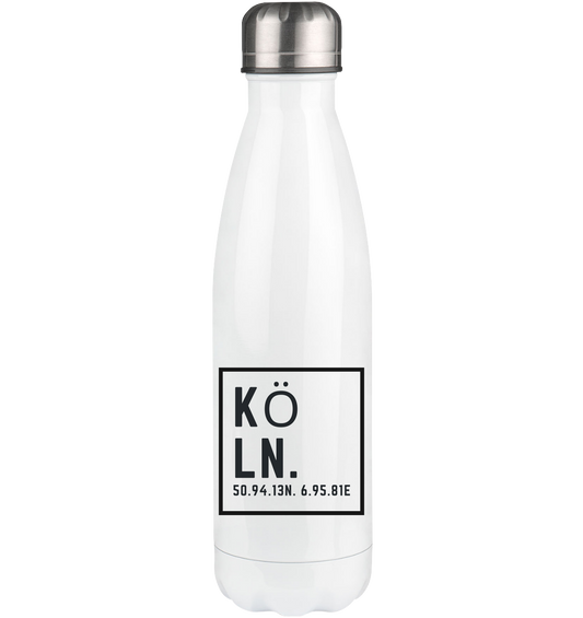 Köln Skyline (Druck) - Thermoflasche 500ml