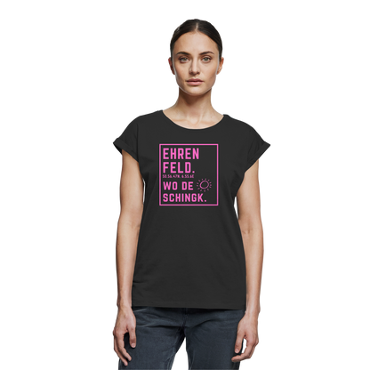 Wo de Sonn schingk - Ehrenfeld Druck   - Womens Extended Shoulder T-Shirt