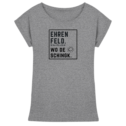 Wo de Sonn schingk - Ehrenfeld Druck  - Womens Extended Shoulder T-Shirt