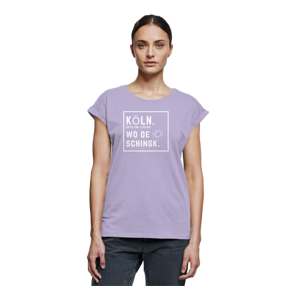 Wo de Sonn schingk - Köln Druck - Womens Extended Shoulder T-Shirt