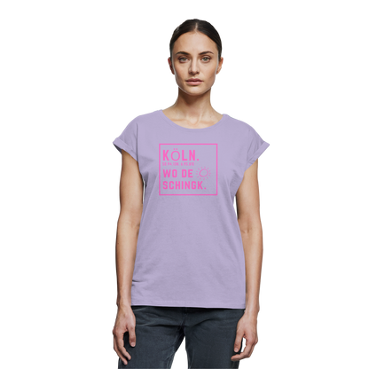 Wo de Sonn schingk - Köln Druck  - Womens Extended Shoulder T-Shirt