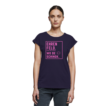 Wo de Sonn schingk - Ehrenfeld Druck   - Womens Extended Shoulder T-Shirt