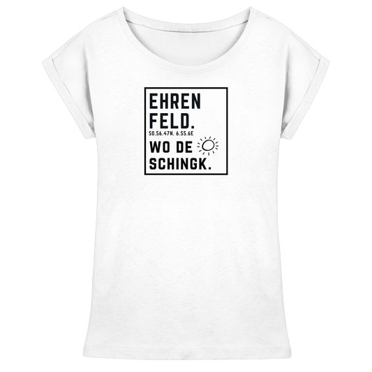Wo de Sonn schingk - Ehrenfeld Druck  - Womens Extended Shoulder T-Shirt