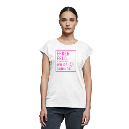 Wo de Sonn schingk - Ehrenfeld Druck   - Womens Extended Shoulder T-Shirt
