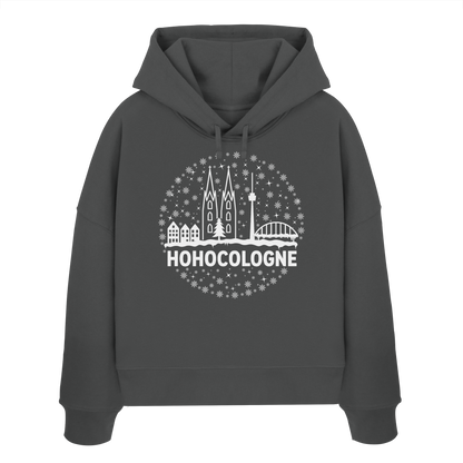 HOHOCologne Druck - Womens Organic Boxcut Hoodie