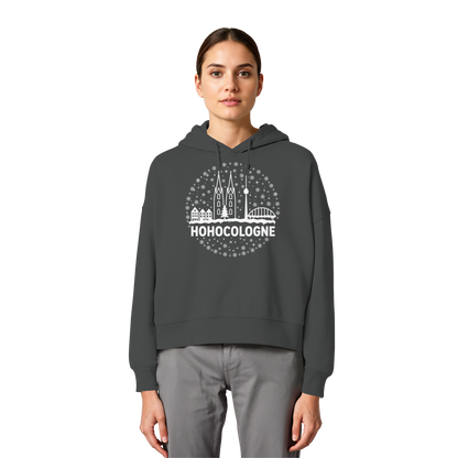 HOHOCologne Druck - Womens Organic Boxcut Hoodie