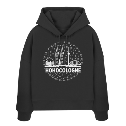 HOHOCologne Druck - Womens Organic Boxcut Hoodie